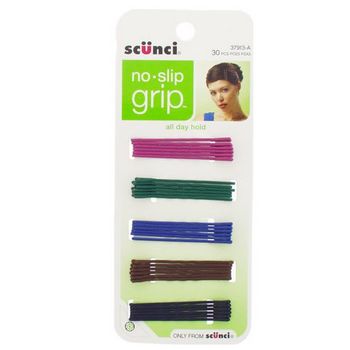 Scunci - No Slip Grip Matte Bobby Pins - Bold Colors (30 pcs)