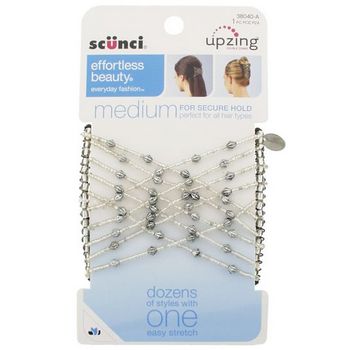 Scunci - Upzing Double Combs - Medium - Silver (1)