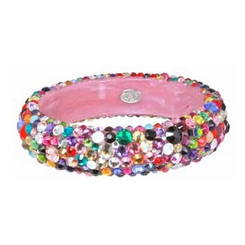 Tarina Tarantino - Jubilee - Swarovski Crystal Pave 3/4 Inch Bangle Bracelet