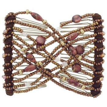 SOHO BEAT - Double Trouble - Beaded Double Comb - Bronze