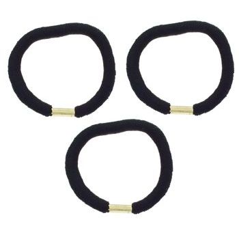 Evita Peroni - Sita Pony Elastic - Black (Set of 3)