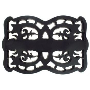Bellissima - Large Filigree Barrette - Black (1)