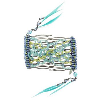 Evita Peroni - Jade Double Comb - Aquamarine (1)