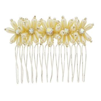 Evita Peroni - Wynona Comb - Ivory (1) - Modern Day Princess Collection