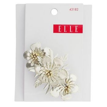 Elle & Elle Girl - Leather Flower Barrette