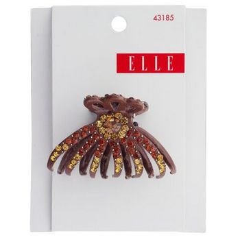 Elle & Elle Girl - Brown Enamel Jaw Clip