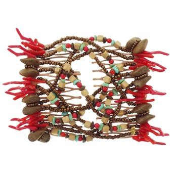 Evita Peroni - Klara Double Combs - Red (1)