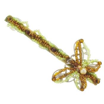 Evita Peroni - Rosie Clip - Lime - Golden Ripples (1)