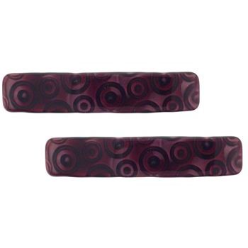 Conair Accessories - Burgundy Marble Swirl Barrettes