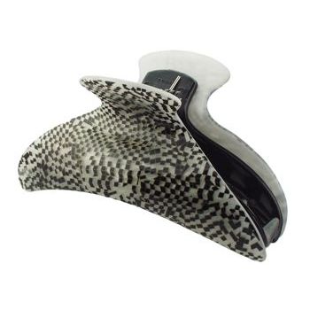 Conair Accessories - Black & White Mosaic Large Jaw Clip