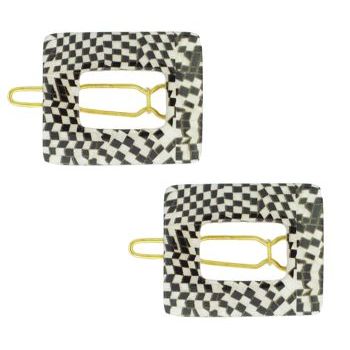 Conair Accessories - Mini Barrette - Black/White Mosaic (2)