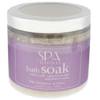 Spa Dionis - Bath Soak Sea Salts - Wild Blackberry & Citrus 17.5 oz (496g)