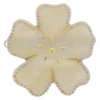 Bellissima - Embellished Flower Barrette - Ivory (1)