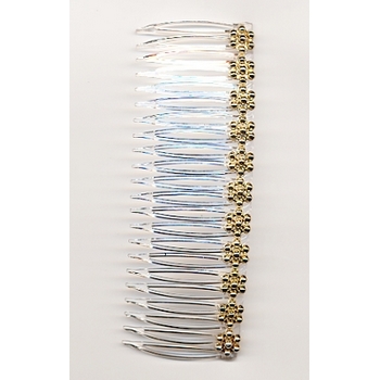 4 1/2inch Crystal W/Gold Comb