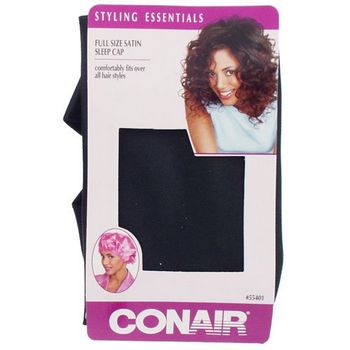 Conair - Full Size Satin Sleep Cap - Black - 1 Piece