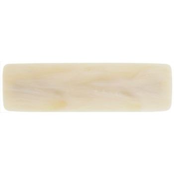 Bellissima - Medium Rectangular Barrette - Light Horn (1)