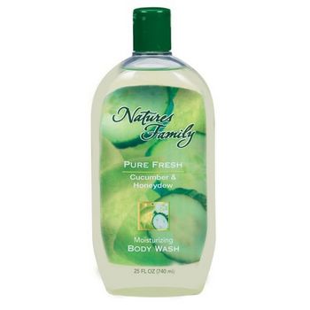 Natures Family - Body Wash - Cucumber & Honeydew - 25 fl. oz.