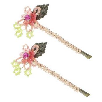 Evita Peroni - Isabel Bobby Pins - Tea Garden Rose (Set of 2 Pins)