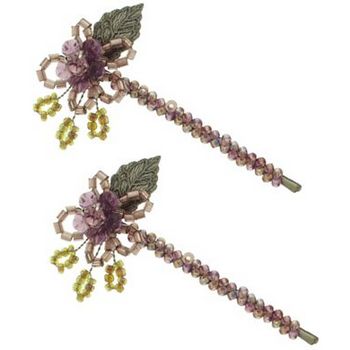 Evita Peroni - Isabel Bobby Pins - Purple Night (Set of 2 Pins)