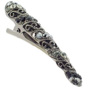 Conair Accessories - Jeweled Beak Clip - Black Diamond Marcasite (1)