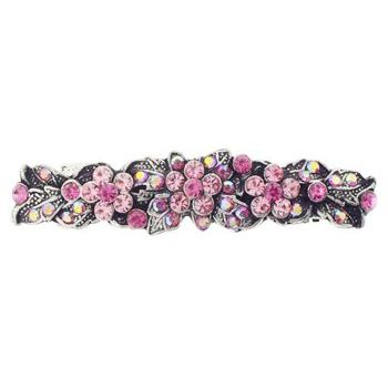 Conair Accessories - Diamond Floral Barrette - Pink