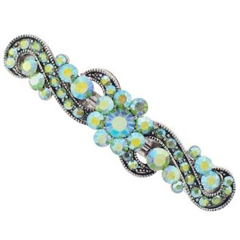 Conair Accessories - Crystal Flower Barrette - Peridot