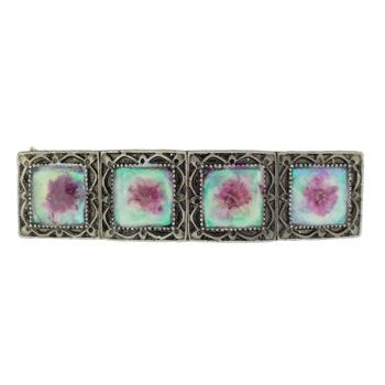 Conair Accessories - Natural Flower Inlay Barrette - Pink