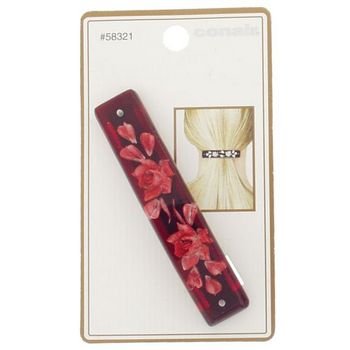 Conair Accessories - Large Barrette - Infused Flower - Black