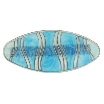 Conair Accessories - Stain Glass Clasp Barrette - Aqua (1)