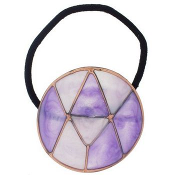 Conair Accessories - Stain Glass Round Ponytailer - Lavender (1)