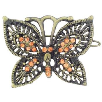 Conair Accessories - Jeweled Barrette - Topaz Butterfly (1)