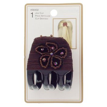 Conair Accessories - Beaded Chunky Jaw - Chocolate (1)