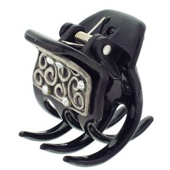 Conair Accessories - Black w/Silver Facing Chunky Jaw Clip