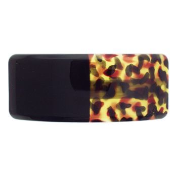 Conair Accessories - Extra Large Barrette - Two Tone - Black/ Black-Red Tokyo