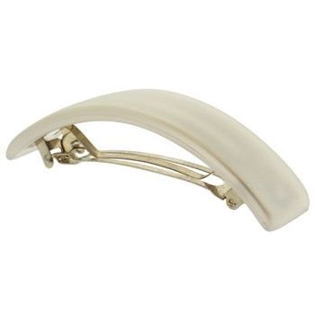 Bellissima - Metallic French Thick Hair Auto Barrette - Silver (1)