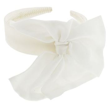 SBNY Accessories - Relaxed Bow Headband - Soft White