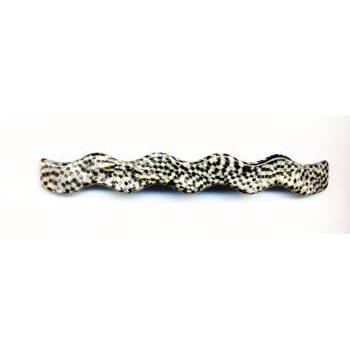 France Luxe - Wavy Long Barrette - Opera Silver