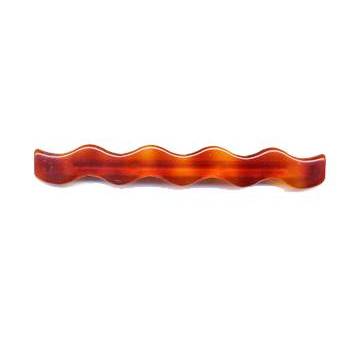 France Luxe - Wavy Long Barrette - Tortoise