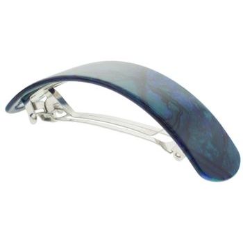Bellissima - Medium Rounded Rectangular Barrette - Capri Blue (1)