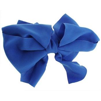 SBNY Accessories - Couture - Clover - Large Grosgrain Ribbon Bow Headband - Royal Blue
