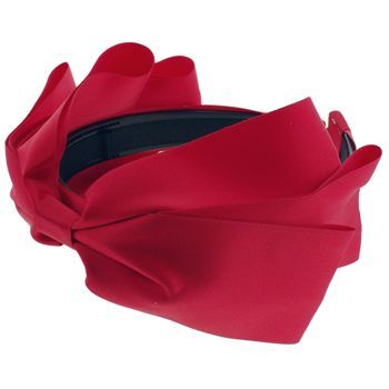 SBNY Accessories - Couture - Heather - Satin Bow Headband - Brilliant Red