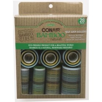 Conair - Bamboo Self Grip Rollers - 28 Pack Assorted 4 Sizes