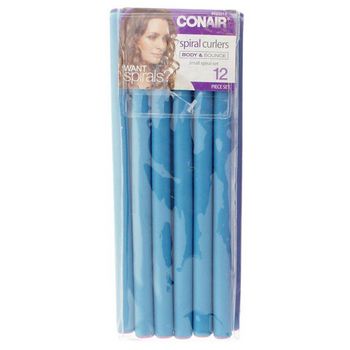 Conair - Spiral Curlers - Small  12 pack - Aqua