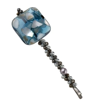 Evita Peroni - Urielle Bobby Pin - Lagoon (1)