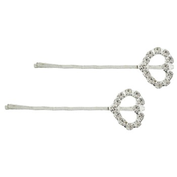 Caravan - Crystal Heart Bobby Pins (2)