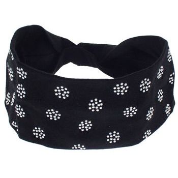 Dana Tag - Circle Studded Bandeau - Black