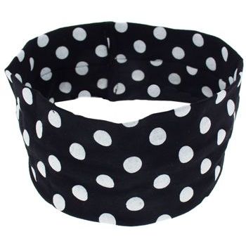 Dana Tag - Polka Dot Bandeau - Black and White