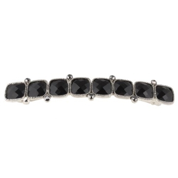 Evita Peroni - Croco Clip - Hematite (1)