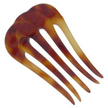 Charles Wahba - Hair Pick - Double - Tortoise (1)