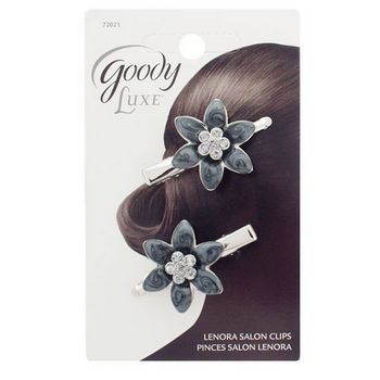 Goody - Luxe - Lenora Salon Clips - Smoke (Set of 2)